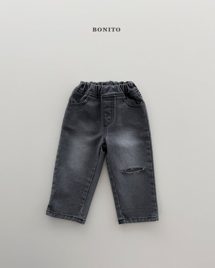 Bonito - Korean Children Fashion - #todddlerfashion - Damaged Denim Pants - 5