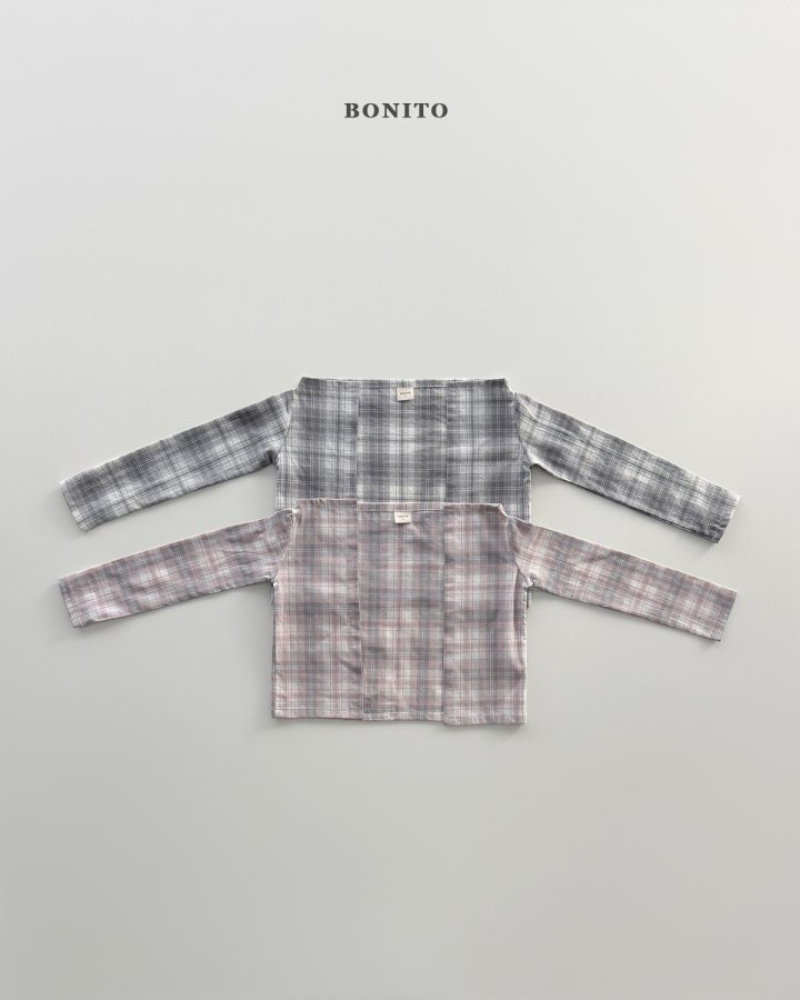 Bonito - Korean Children Fashion - #todddlerfashion - Check Shawl - 2