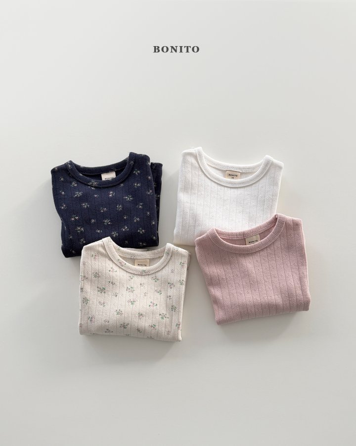 Bonito - Korean Children Fashion - #todddlerfashion - Eyelet Tee