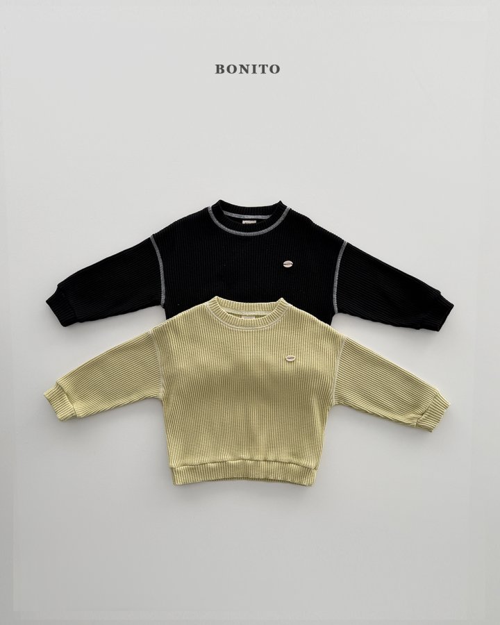 Bonito - Korean Children Fashion - #toddlerclothing - Waffle Guy Sweatshirt