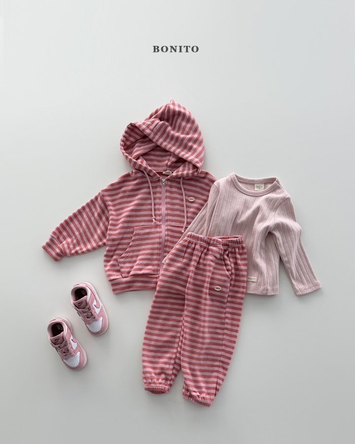 Bonito - Korean Children Fashion - #toddlerclothing - Stripe Heat Jogger Pants - 12