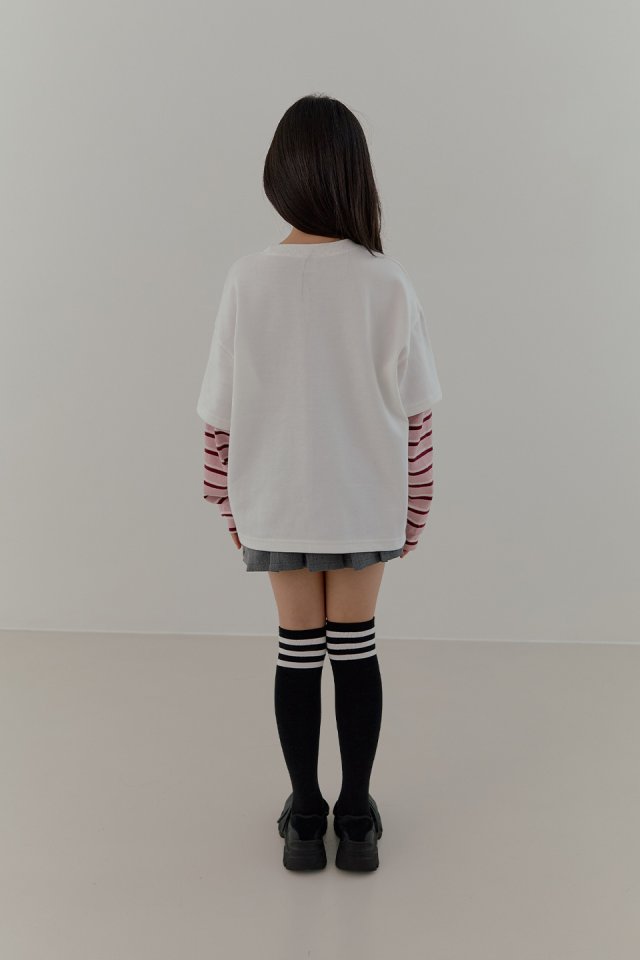Boomjunior - Korean Junior Fashion - #Kfashion4kids - Candy Short Sleeve Layered Tee - 11