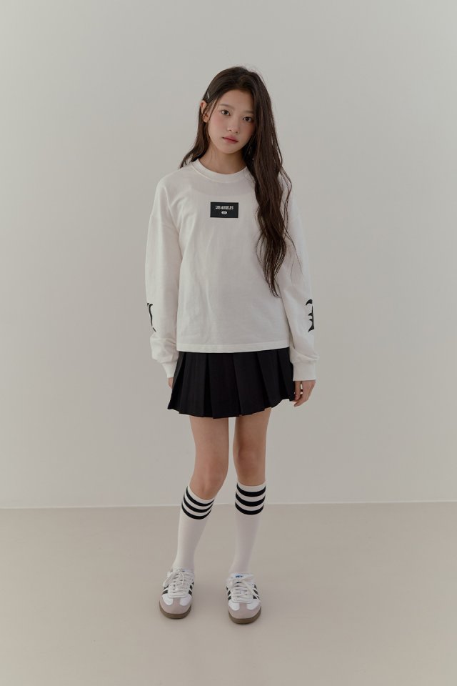 Boomjunior - Korean Junior Fashion - #childofig - Pleated Solid Skirt - 10