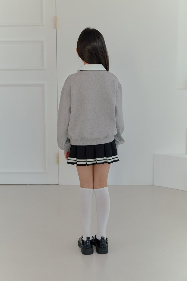 Boomjunior - Korean Junior Fashion - #childrensboutique - Amy Ribbon Layered Shirt - 8