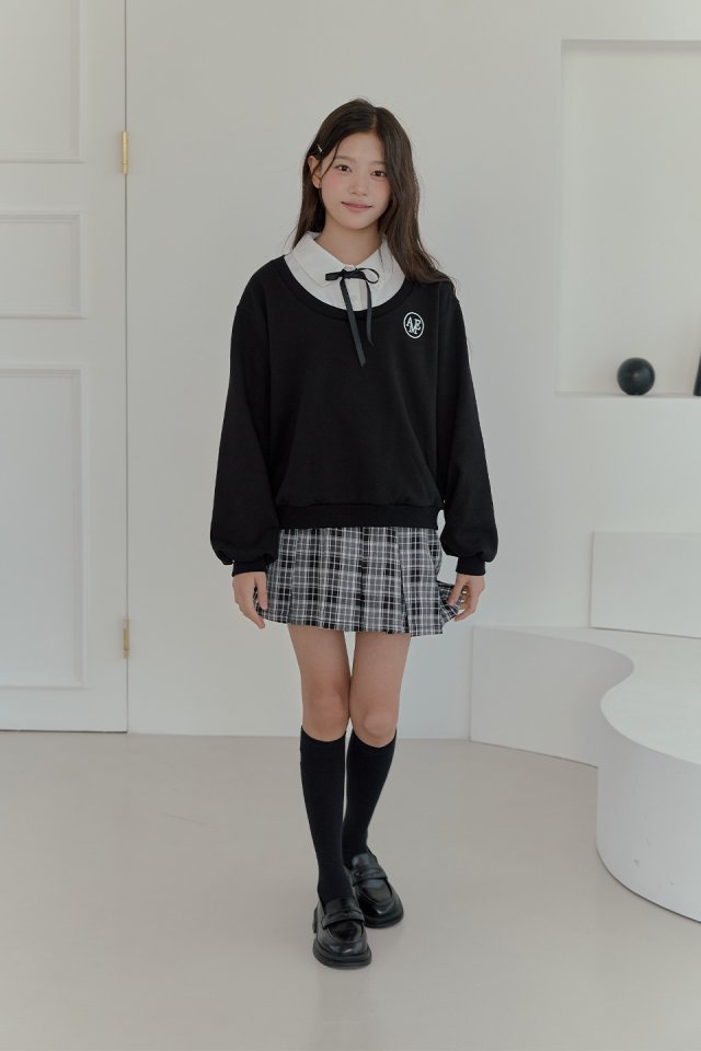 Boomjunior - Korean Junior Fashion - #designkidswear - Amy Ribbon Layered Shirt - 9