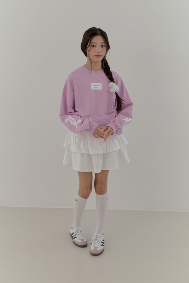 Boomjunior - Korean Junior Fashion - #designkidswear - Angel Boxy Fit Sleeve Print Tee - 3
