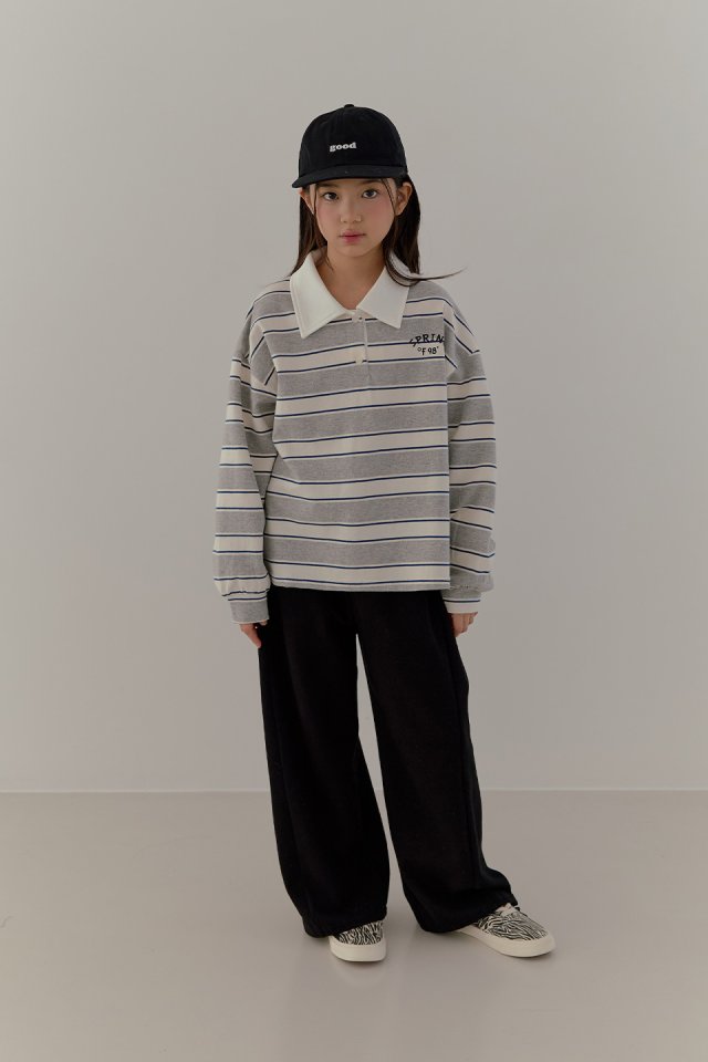 Boomjunior - Korean Junior Fashion - #discoveringself - Spring Stripe Collar Tee - 8
