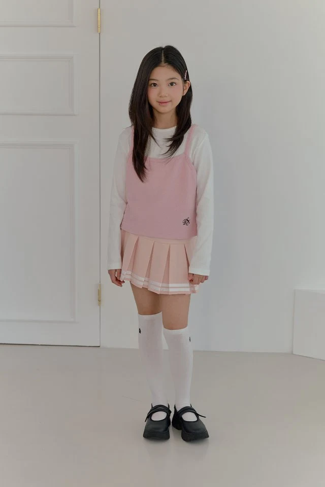 Boomjunior - Korean Junior Fashion - #discoveringself - Girl Crop Bustier Set - 7