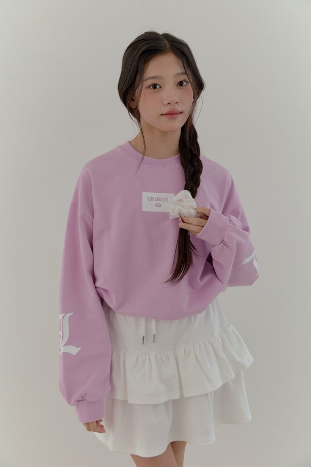 Boomjunior - Korean Junior Fashion - #designkidswear - Angel Boxy Fit Sleeve Print Tee - 4