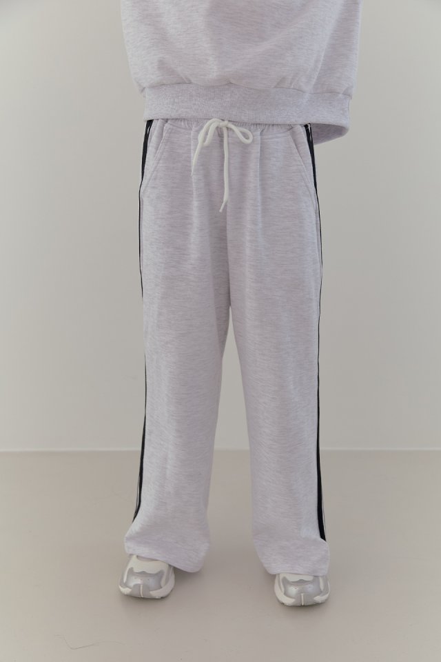 Boomjunior - Korean Junior Fashion - #discoveringself - Double Line Wide Pants - 10