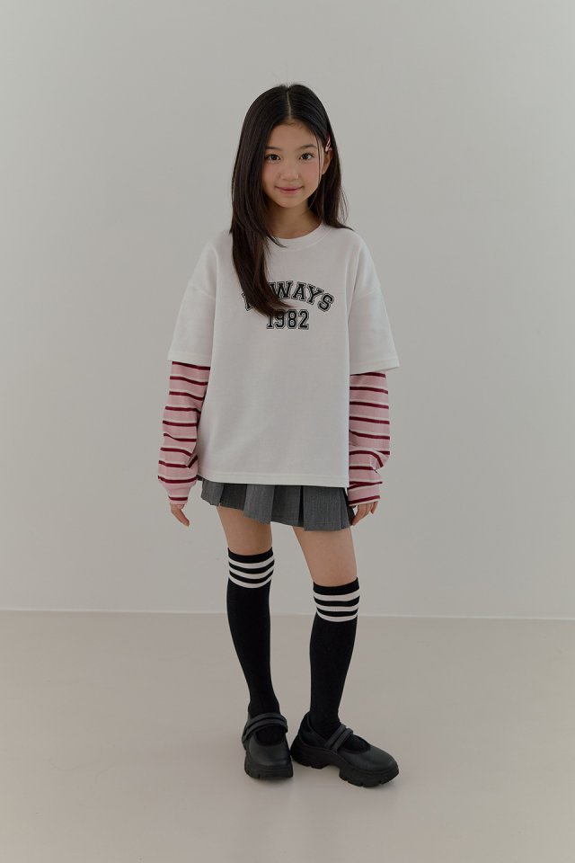 Boomjunior - Korean Junior Fashion - #fashionkids - Candy Short Sleeve Layered Tee - 7