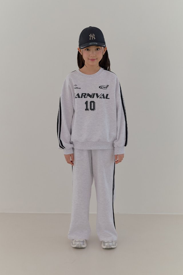 Boomjunior - Korean Junior Fashion - #fashionkids - Lettering Line Sweatshirt - 6