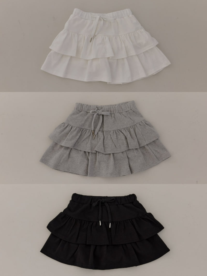 Boomjunior - Korean Junior Fashion - #fashionkids - Tiered Shirring Skirt - 12