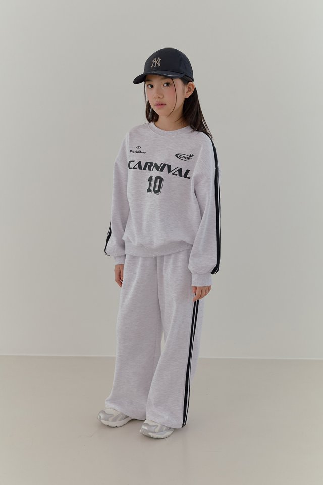 Boomjunior - Korean Junior Fashion - #kidsstore - Lettering Line Sweatshirt - 8