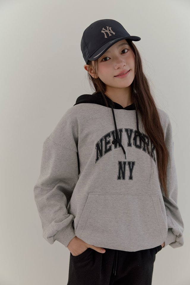 Boomjunior - Korean Junior Fashion - #littlefashionista - NY Color Block Hoodie - 6
