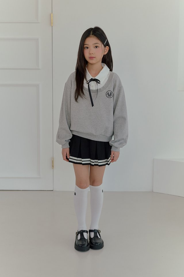 Boomjunior - Korean Junior Fashion - #magicofchildhood - Amy Ribbon Layered Shirt - 3