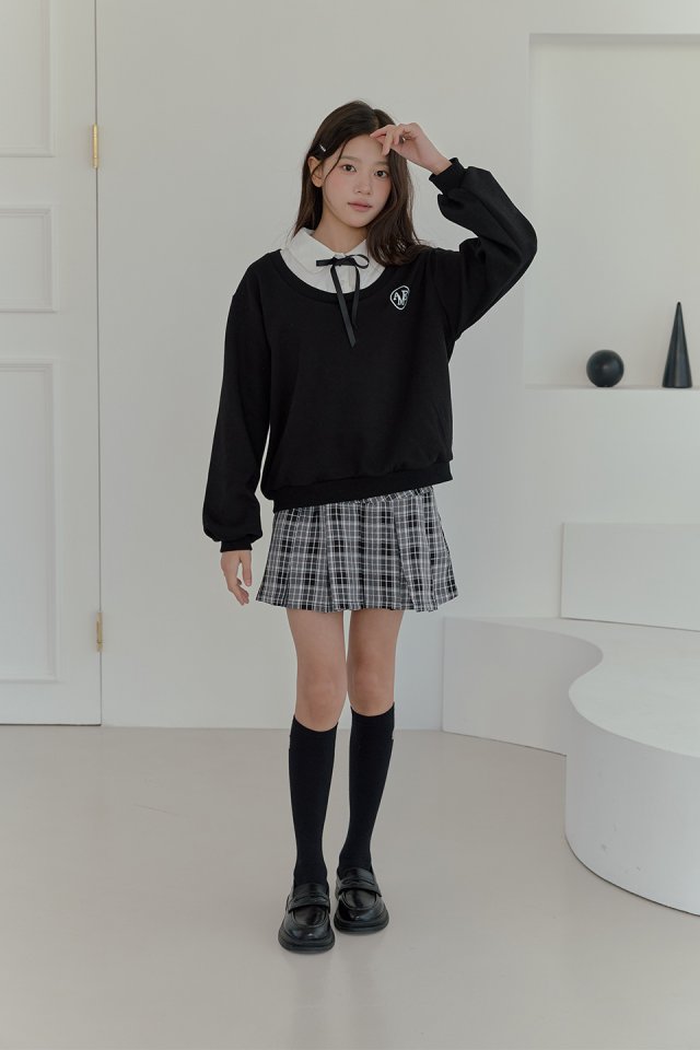 Boomjunior - Korean Junior Fashion - #magicofchildhood - School Check Skirt - 5