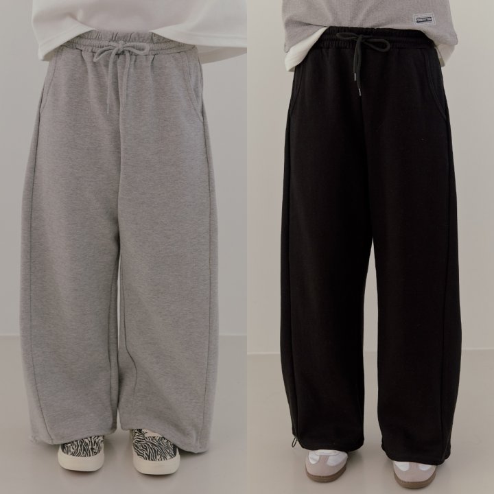 Boomjunior - Korean Junior Fashion - #minifashionista - Side Pintuck Wide Two-Way Pants