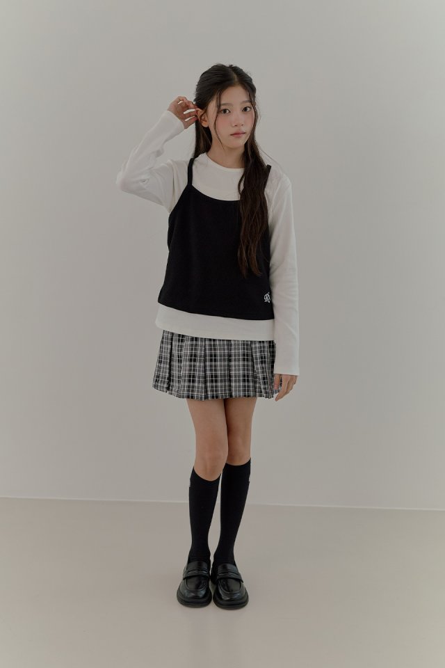 Boomjunior - Korean Junior Fashion - #todddlerfashion - School Check Skirt - 8