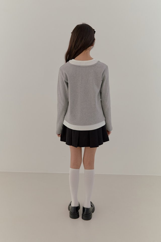 Boomjunior - Korean Junior Fashion - #toddlerclothing - Pleated Solid Skirt - 8