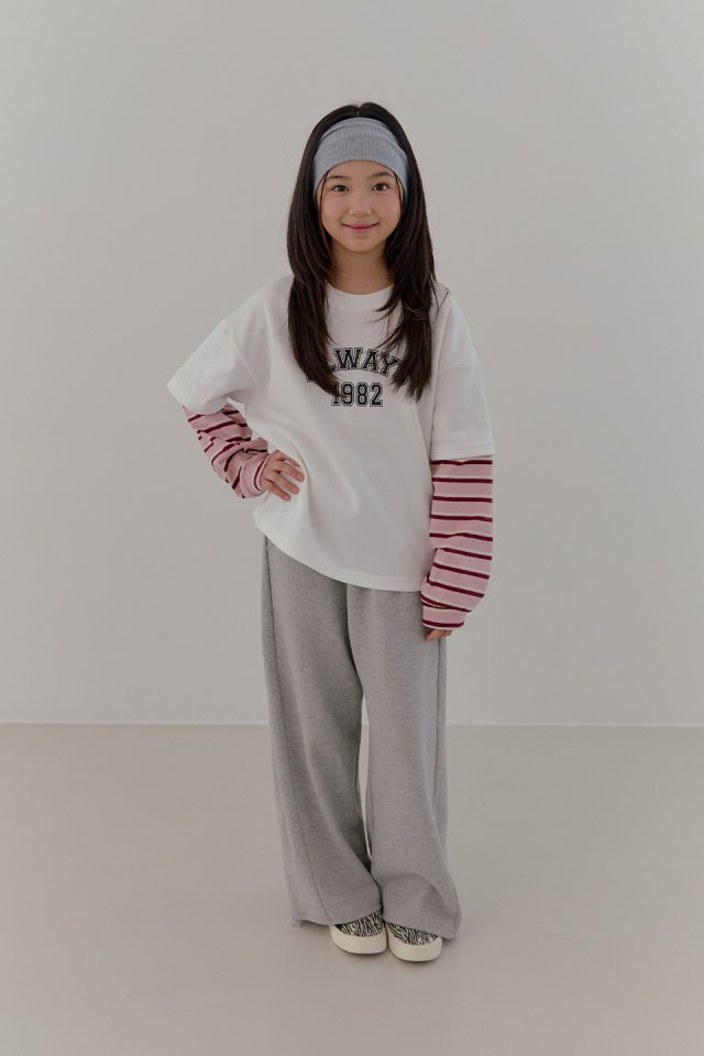Boomjunior - Korean Junior Fashion - #todddlerfashion - Side Pintuck Wide Two-Way Pants - 4