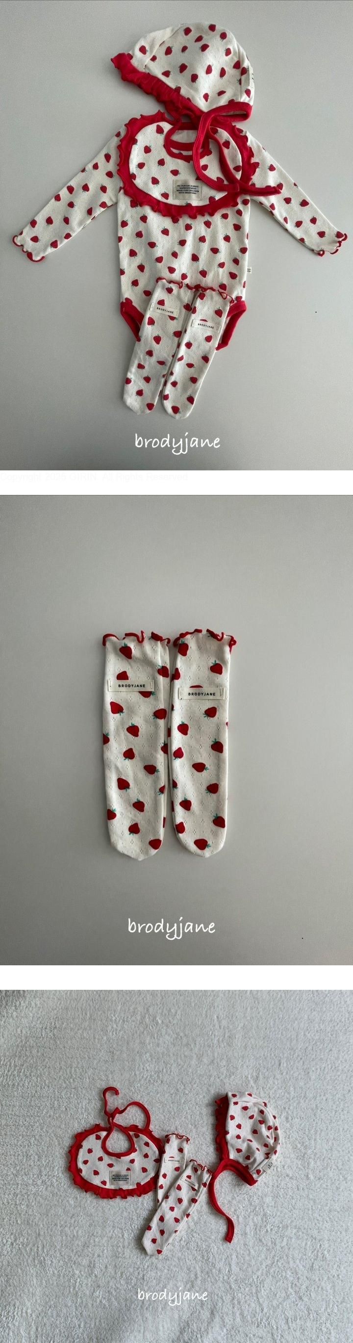 Brody Jane - Korean Baby Fashion - #babyboutique - Eyelet Strawberry Socks