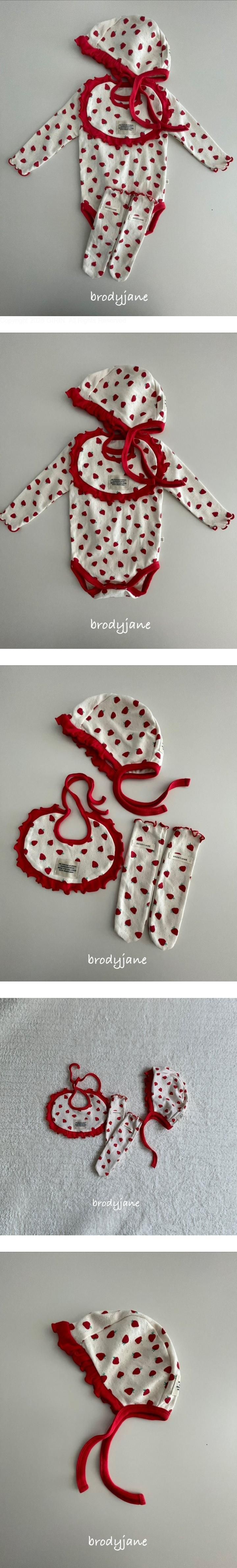 Brody Jane - Korean Baby Fashion - #babyboutiqueclothing - Eyelet Strawberry Bonnet