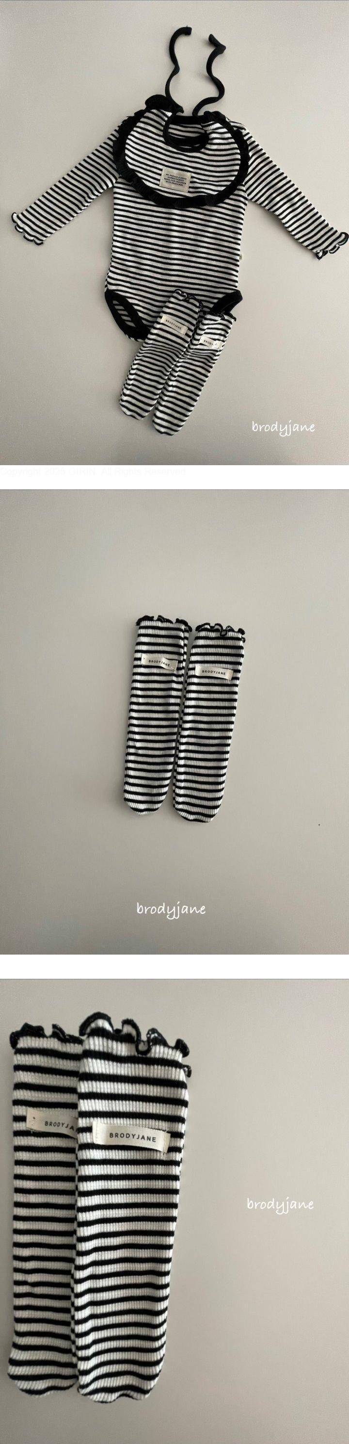Brody Jane - Korean Baby Fashion - #babyoutfit - Mono Stripe Socks