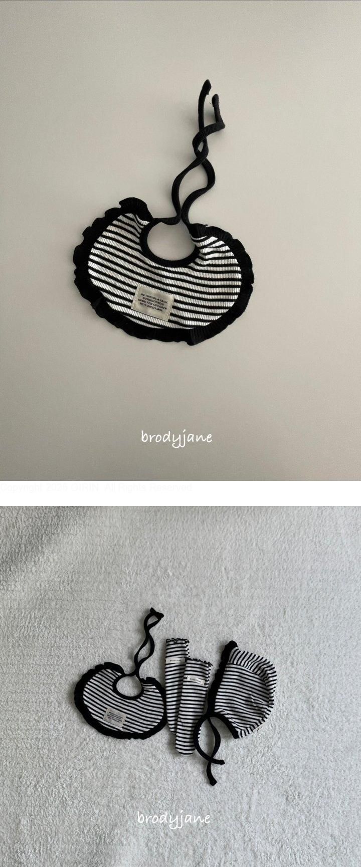 Brody Jane - Korean Baby Fashion - #babyoutfit - Mono Stripe Bib