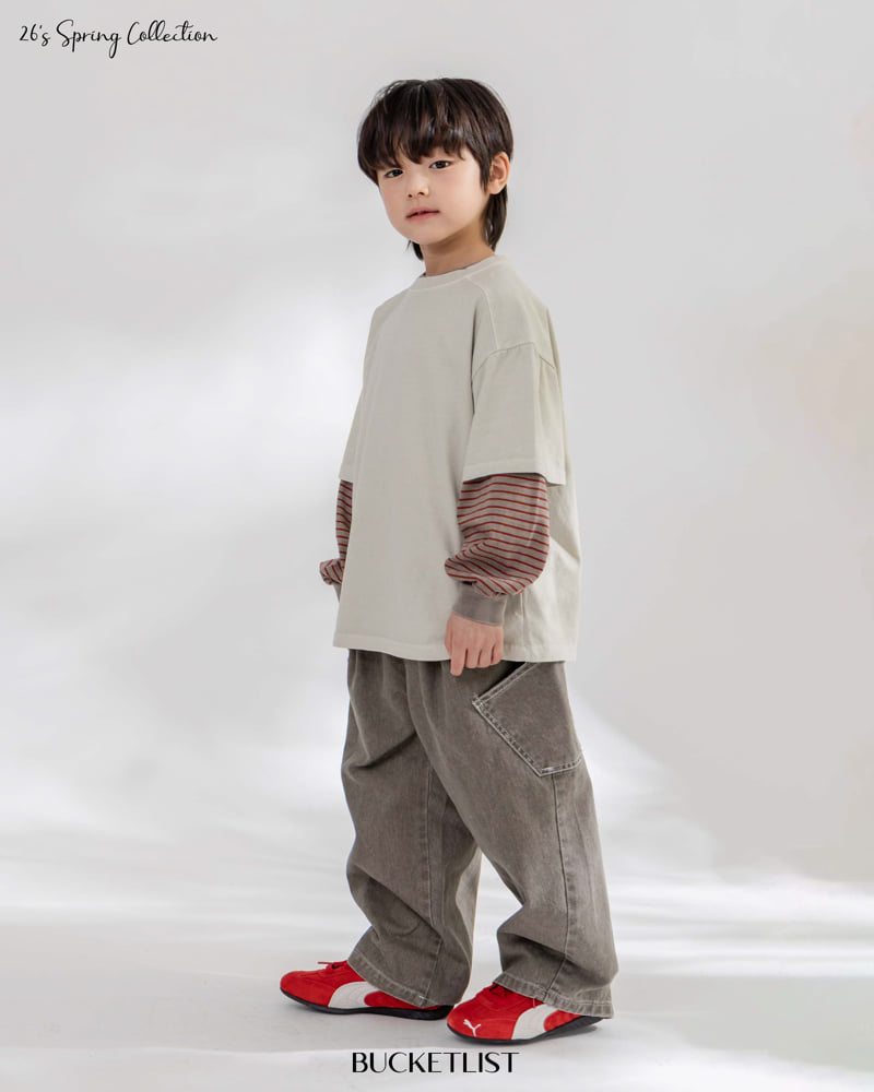 Bucket List - Korean Children Fashion - #Kfashion4kids - Cation Curve Pants - 9
