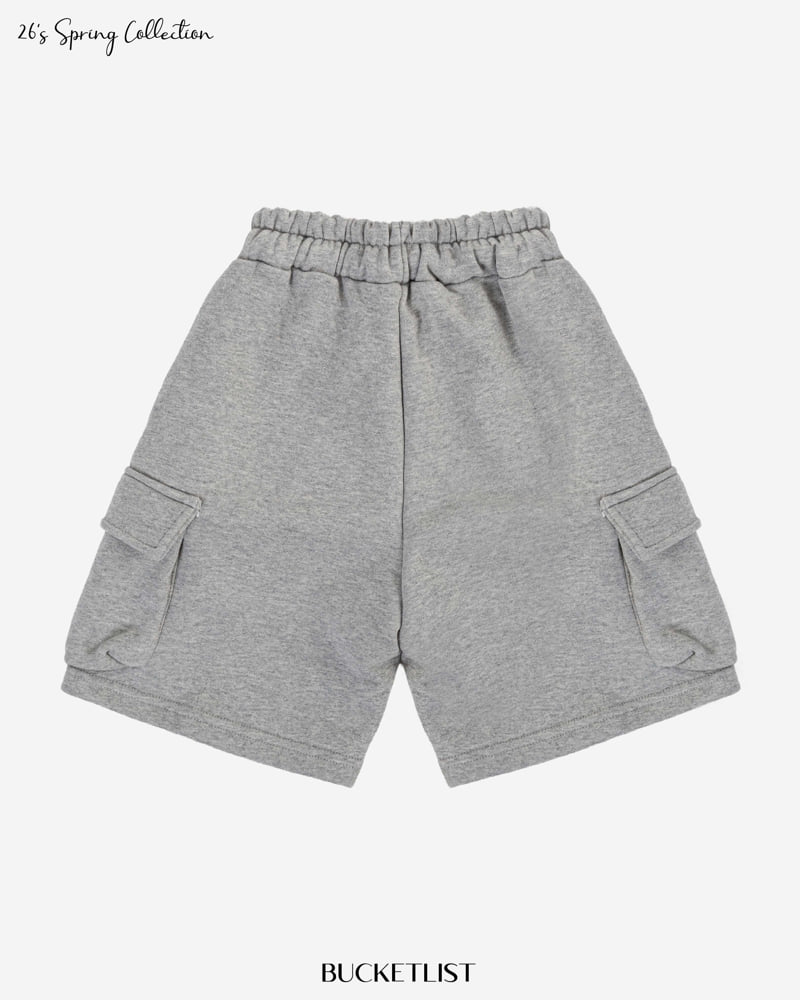 Bucket List - Korean Children Fashion - #kidzfashiontrend - Embossed Cargo Bermuda Pants - 4