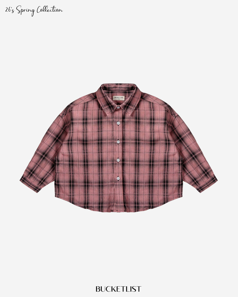 Bucket List - Korean Children Fashion - #Kfashion4kids - 26 Dyed Check Shirt - 3
