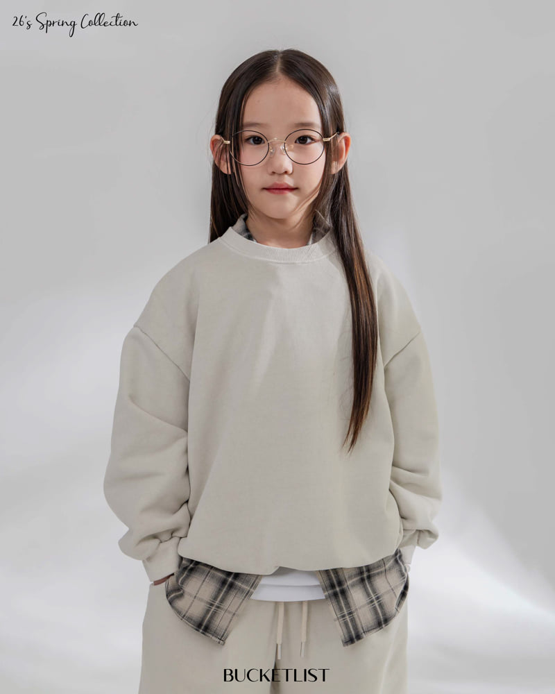 Bucket List - Korean Children Fashion - #childofig - Dyed Sweatshirt - 8