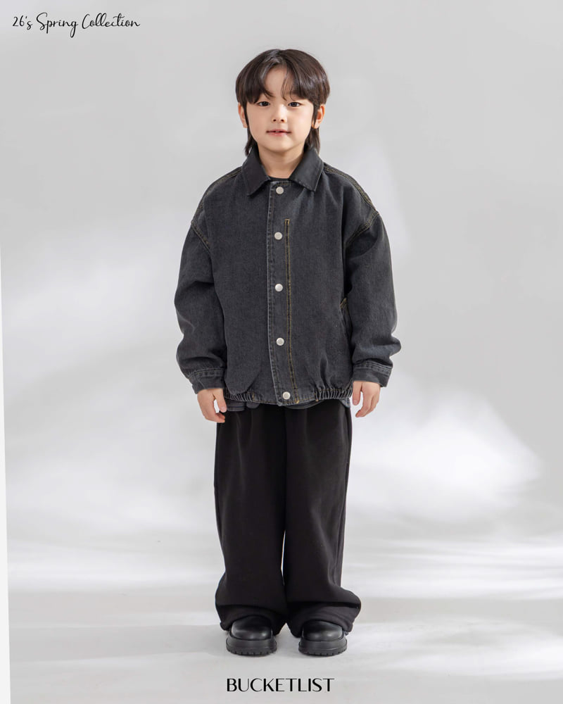 Bucket List - Korean Children Fashion - #childofig - Denim Blouson Jacket - 12