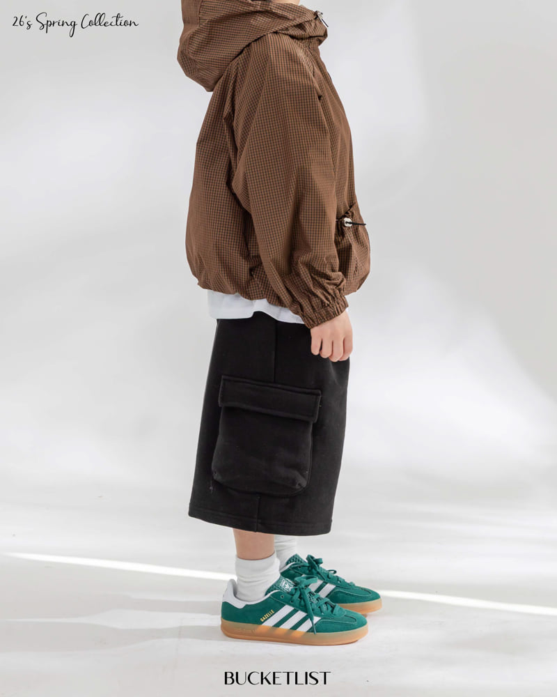 Bucket List - Korean Children Fashion - #childofig - Embossed Cargo Bermuda Pants - 10