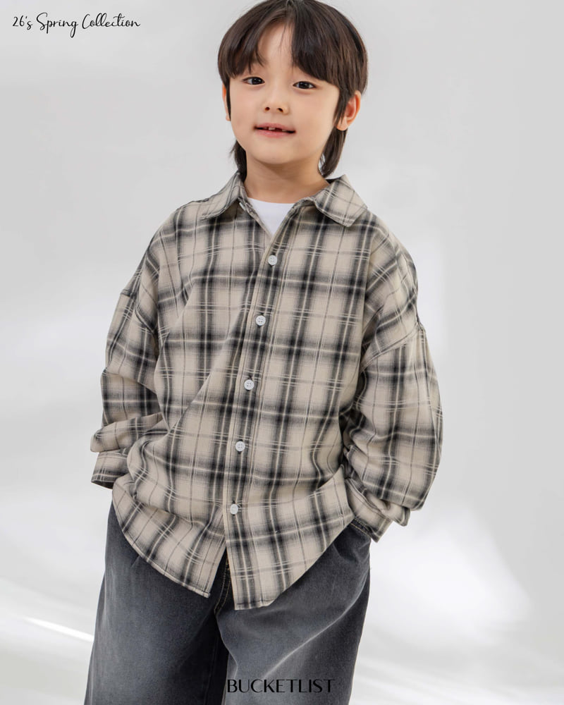 Bucket List - Korean Children Fashion - #childofig - 26 Dyed Check Shirt - 8
