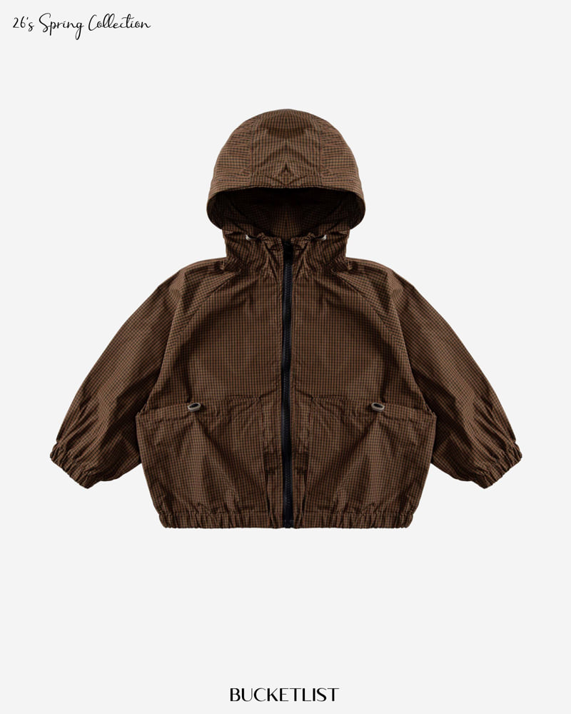 Bucket List - Korean Children Fashion - #childofig - Check Windbreaker - 3