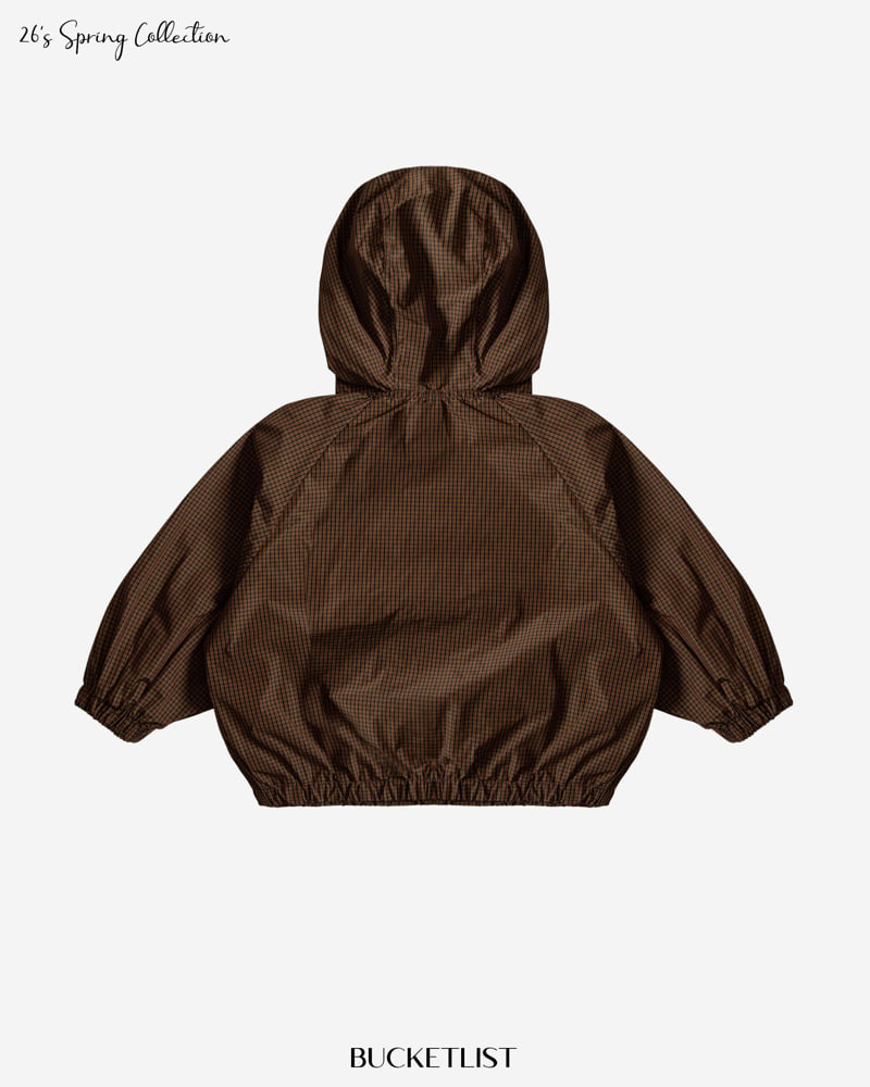 Bucket List - Korean Children Fashion - #childofig - Check Windbreaker - 4