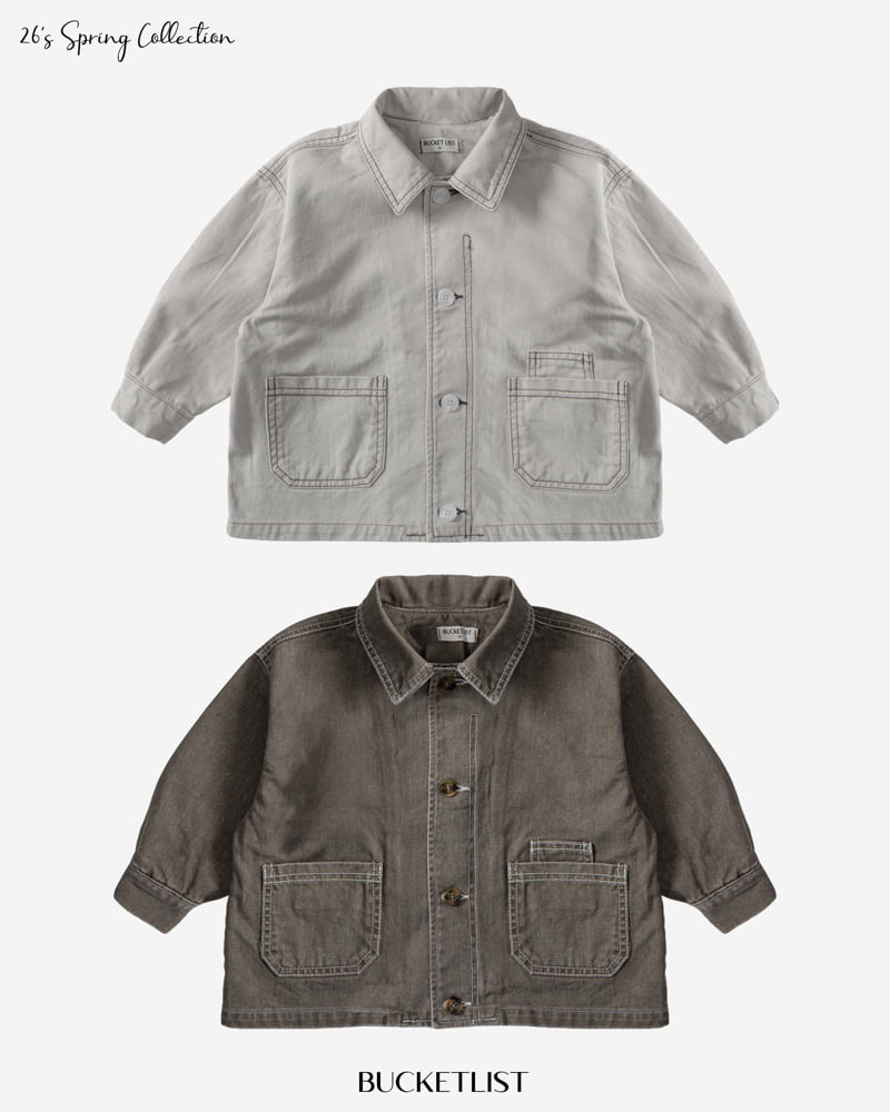 Bucket List - Korean Children Fashion - #childrensboutique - Cation Work Jacket