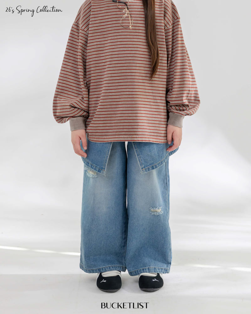 Bucket List - Korean Children Fashion - #childrensboutique - Layered Denim Skirt - 11