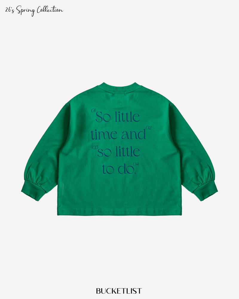 Bucket List - Korean Children Fashion - #designkidswear - Lettering Long Sleeve Tee - 7