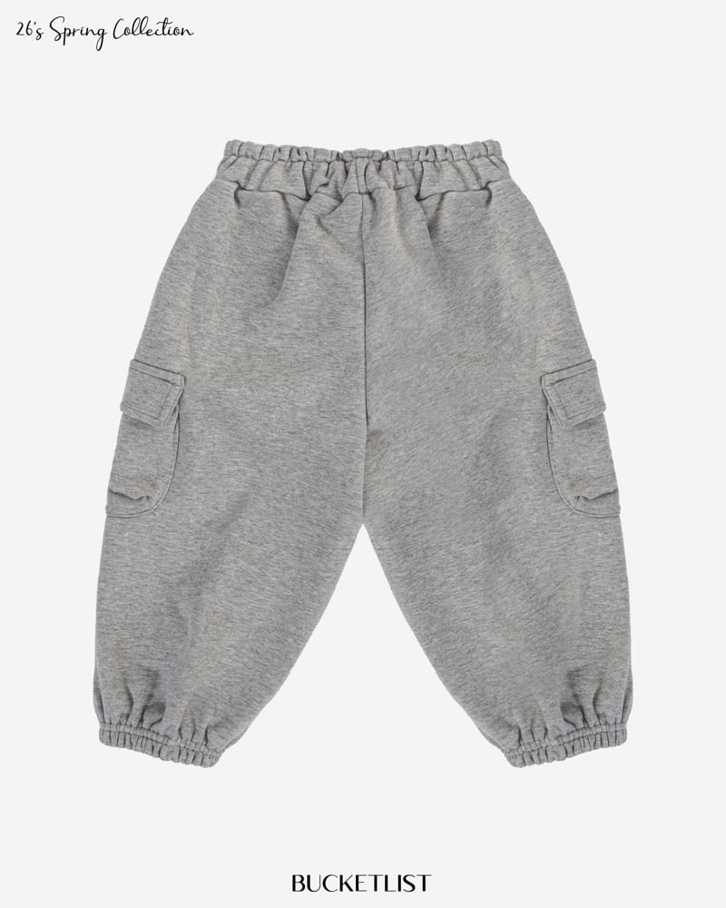Bucket List - Korean Children Fashion - #childrensboutique - Embossed Cargo Jogger Pants - 4