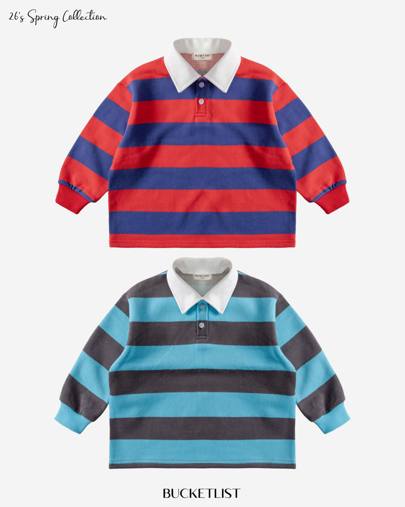 Bucket List - Korean Children Fashion - #designkidswear - Rugby Sweatshirt