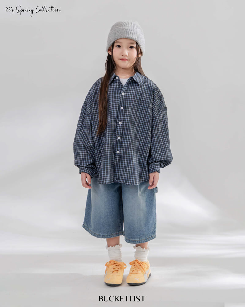 Bucket List - Korean Children Fashion - #discoveringself - Crease Check Shirt - 10