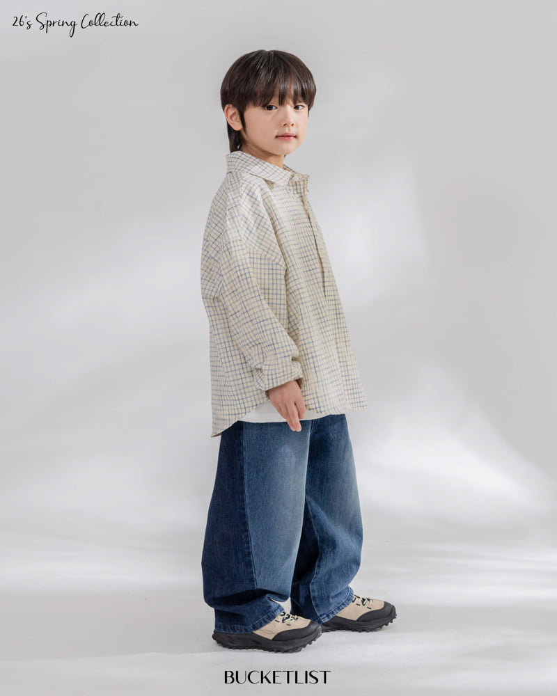 Bucket List - Korean Children Fashion - #fashionkids - Crease Check Shirt - 11