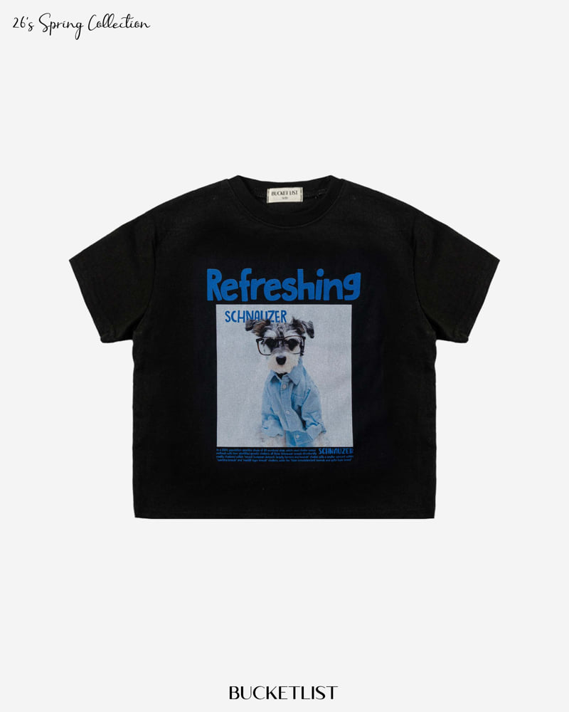 Bucket List - Korean Children Fashion - #fashionkids - Schnauzer Short Sleeve Tee - 3