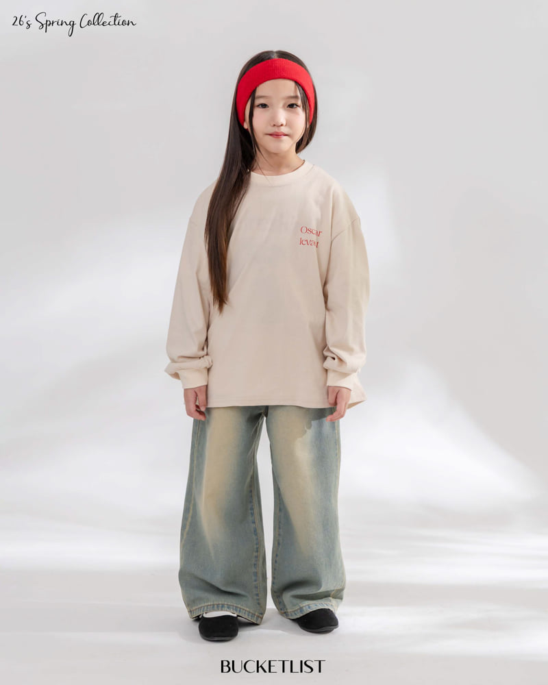 Bucket List - Korean Children Fashion - #fashionkids - Cat Brush Denim Pants - 12
