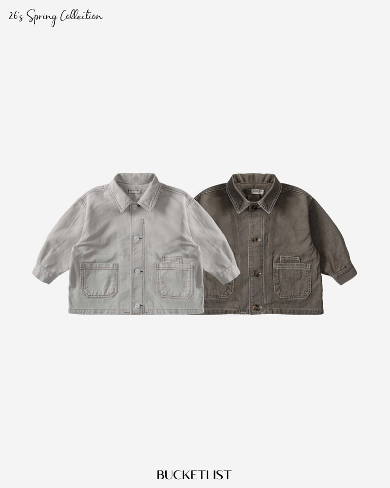 Bucket List - Korean Children Fashion - #kidsshorts - Cation Work Jacket - 5