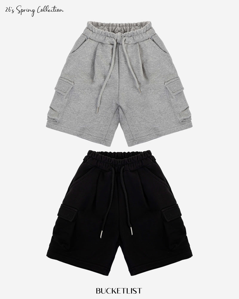 Bucket List - Korean Children Fashion - #kidsshorts - Embossed Cargo Bermuda Pants