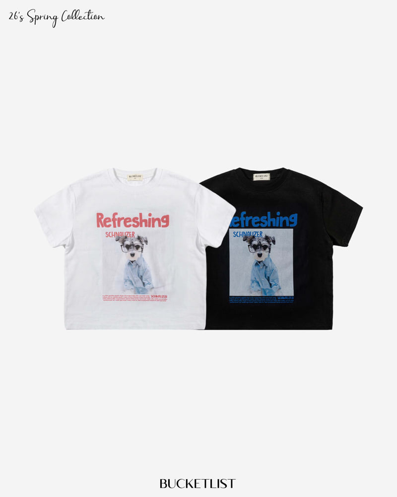 Bucket List - Korean Children Fashion - #fashionkids - Schnauzer Short Sleeve Tee - 4